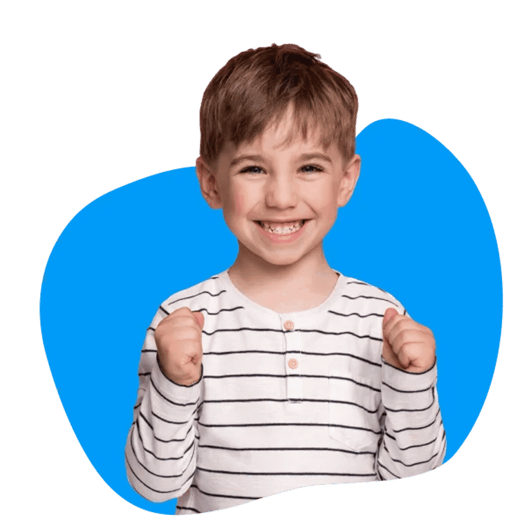 A cheerful boy