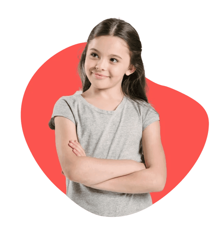 A smiling girl